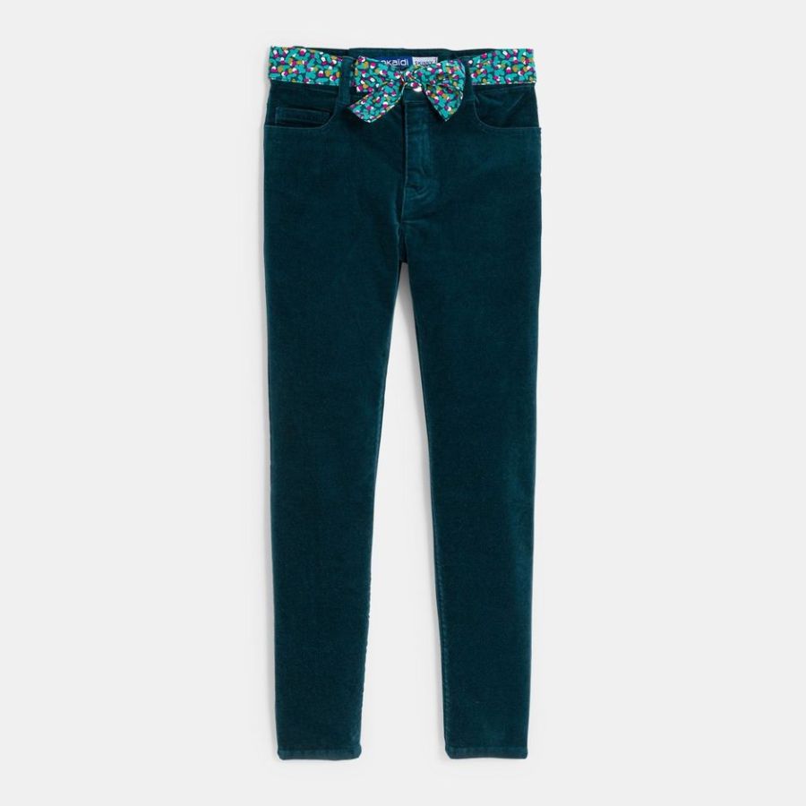 Pantalon Okaidi EN VELOUR — Fille enfant Chiccou