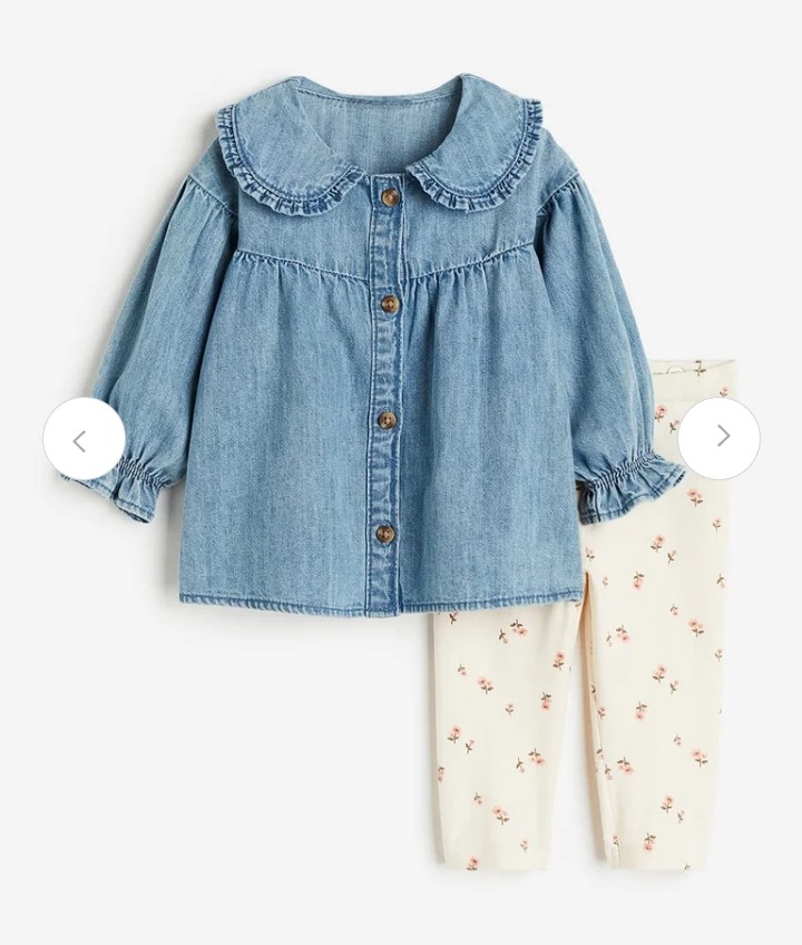 Ensemble B2B2 fille H&M — Bébé Fille enfant Chiccou