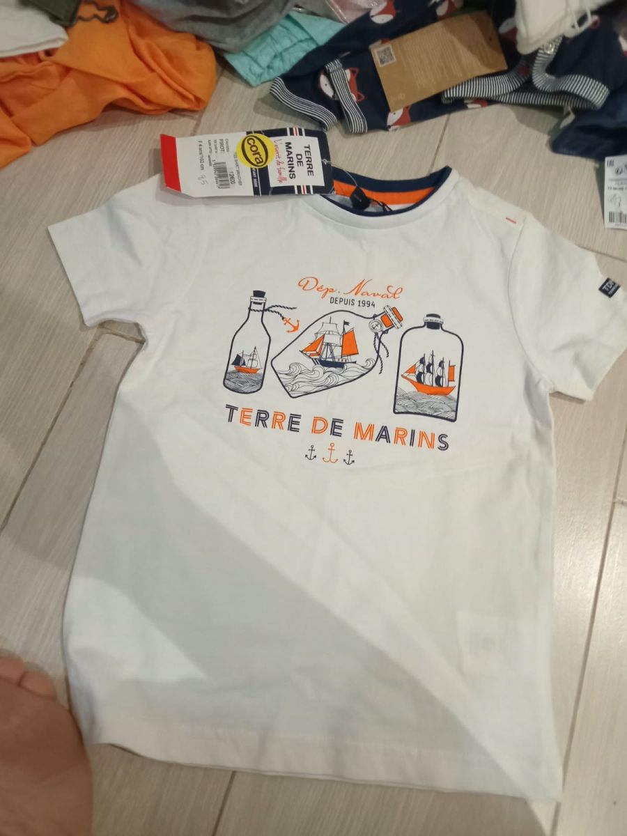 T-shirt Terre des marines — Garçon enfant Chiccou